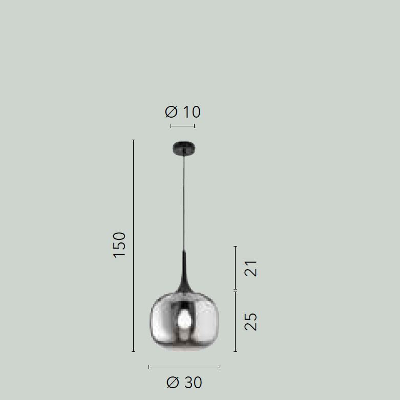 Sospensione boccia vetro bianco struttura effetto legno 1XE27 non incl. D.30cm JAIPUR-S30 Sospensione boccia vetro bianco struttura effetto legno 1XE27 non incl. D.30cm JAIPUR-S30